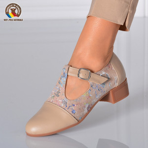 Pantofi Cu Toc Piele Naturala Natalia Nude-Need 4 Shoes