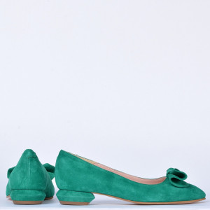 Pantofi Cu Toc Piele Naturala Viviana Verzi- Need 4 Shoes