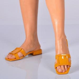 Papuci Cu Toc Abby Galbeni- Need 4 Shoes