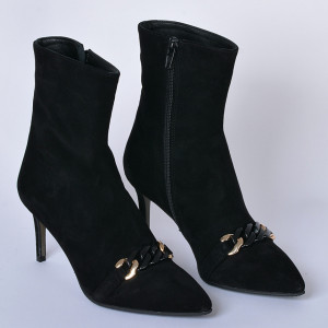 Botine Piele Naturala Danielle Negre- Need 4 Shoes