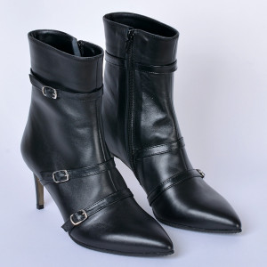 Botine Piele Naturala Marvile Negre- Need 4 Shoes