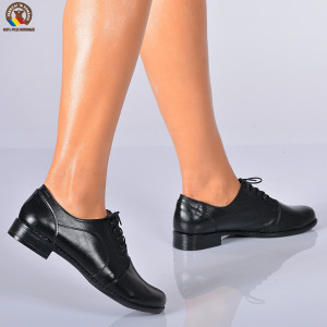 Pantofi Casual Dama Piele Naturala Geanina 2 Negri - Need 4 Shoes