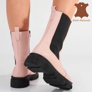 Ghete Dama Piele Naturala Adelle Roz- Need 4 Shoes