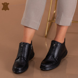 Ghete Dama Piele Naturala Cony Negre - Need 4 Shoes