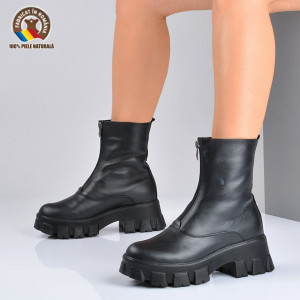 Ghete dama Piele Naturala Elinor Negre - Need 4 Shoes