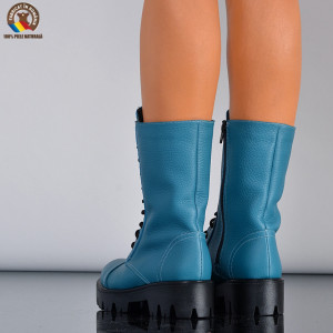 Cizme Dama Piele Naturala Maryn 2 Turcoaz- Need 4 Shoes