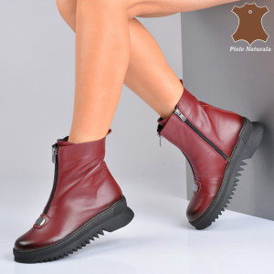 Ghete Dama Piele Naturala Patrik Bordo- Need 4 Shoes