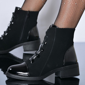 Ghete Dama Imblanite Rozina Negre - Need 4 Shoes