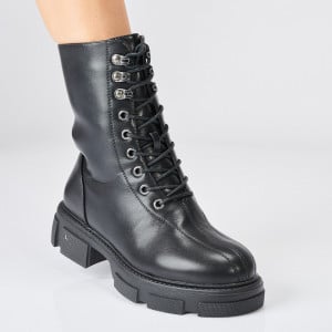 Ghete Dama Imblanite Saki  Negre - Need 4 Shoes