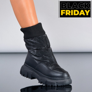 Cizme Dama Imblanite Mavy Negre - Need 4 Shoes