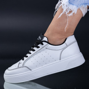 Tenisi Dama Andy Alb/Negru-Need 4 Shoes