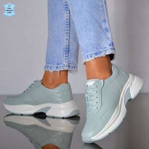  Adidasi Dama Piele Naturala Alanya Albastri- Need 4 Shoes