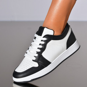Adidasi Dama Luana Alb/Negru- Need 4 Shoes