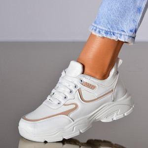 Adidasi Dama Noya Alb/Kaki- Need 4 Shoes