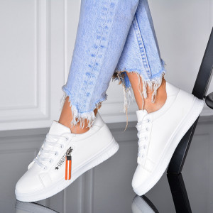 Adidasi Dama Rosina Alb/Orange- Need 4 Shoes