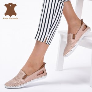 Pantofi Dama Piele Naturala Cauani Roz- Need 4 Shoes