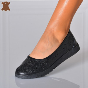 Pantofi Dama Piele Naturala Giana Negri - Need 4 Shoes