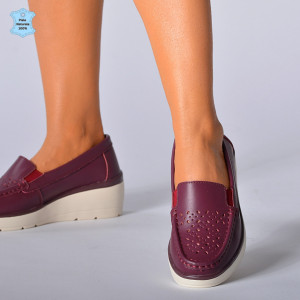 Pantofi Dama Piele Naturala Iuliana Bordo- Need 4 Shoes