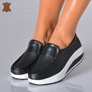 Pantofi Dama Piele Naturala Negri- Need 4 Shoes
