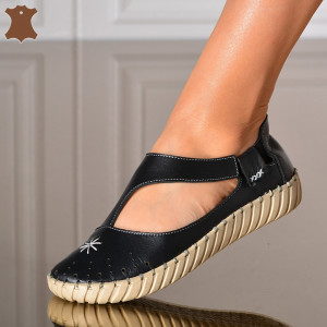 Pantofi Dama Piele Naturala Nicoll Negri- Need 4 Shoes