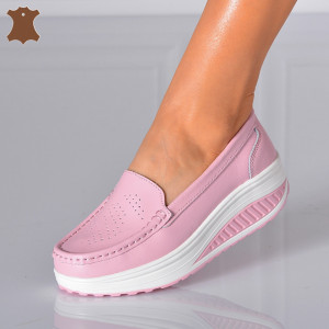 Pantofi Dama Piele Naturala Zena 2 Roz- Need 4 Shoes 