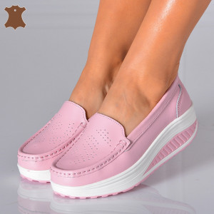 Pantofi Dama Piele Naturala Zena 2 Roz- Need 4 Shoes 