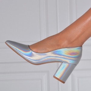 Pantofi Cu Toc Dama Anda  Argintii- Need 4 Shoes
