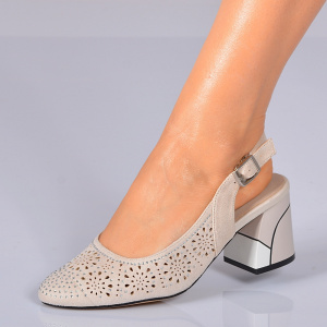 Pantofi Cu Toc Dama Despina 2 Bej- Need 4 Shoes