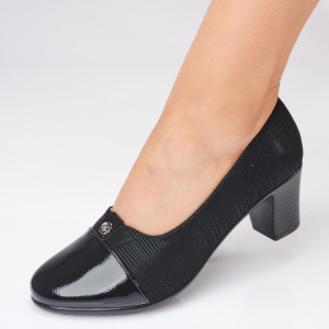 Pantofi Cu Toc Dama Draga  Negri- Need 4 Shoes