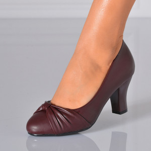Pantofi Cu Toc Dama Eleonora Bordo- Need 4 Shoes