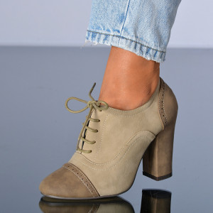Pantofi Cu Toc Dama Judith Bej- Need 4 Shoes