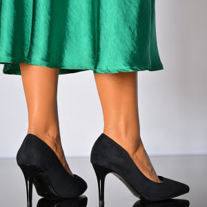 Pantofi Cu Toc Dama Lizet Negri- Need 4 Shoes