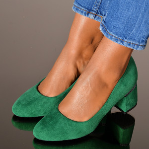 Pantofi Cu Toc Dama Luiza 2 Verzi- Need 4 Shoes