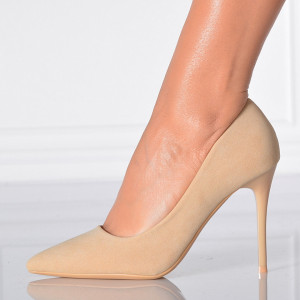 Pantofi Cu Toc Dama Marbel 2 Bej- Need 4 Shoes
