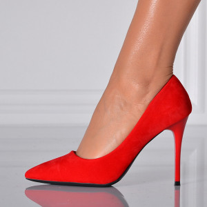 Pantofi Cu Toc Dama Marbel 2 Rosii- Need 4 Shoes