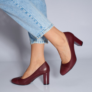Pantofi Cu Toc Dama Maura Bordo- Need 4 Shoes