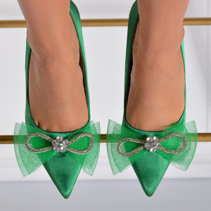 Pantofi Cu Toc Dama Mistic Verzi- Need 4 Shoes