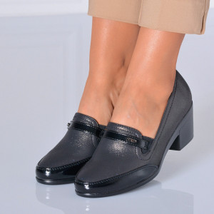Pantofi Cu Toc Dama Seda Negri - Need 4 Shoes