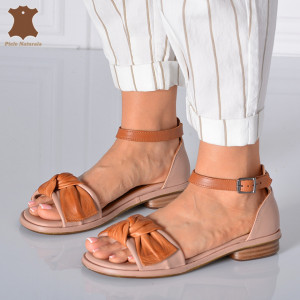 Sandale Dama Piele Naturala Eniko Nude- Need 4 Shoes