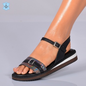 Sandale Dama Piele Naturala Lucia 3 Negre- Need 4 Shoes