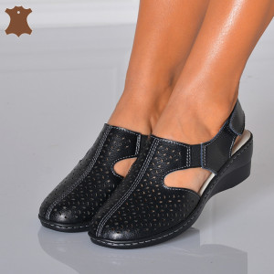 Sandale Dama Piele Naturala Mabel Negre- Need 4 Shoes