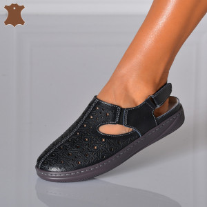 Sandale Dama Piele Naturala Patry Negre- Need 4 Shoes