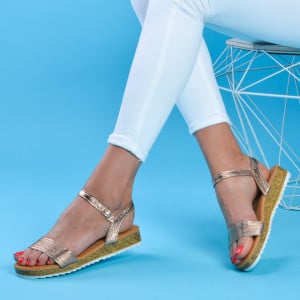 Sandale dama Amelia Champagne - Need 4 Shoes