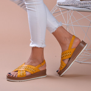 Sandale dama Bake Yellow - Need 4 Shoes