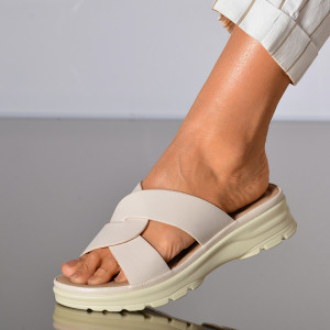 Papuci dama Anika Bej- Need 4 Shoes