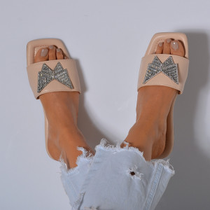 Papuci dama Iselin Bej- Need 4 Shoes