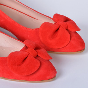 Pantofi Cu Toc Piele Naturala Alissa Rosii- Need 4 Shoes