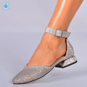 Sandale Dama Piele Naturala Nissa Bej- Need 4 Shoes