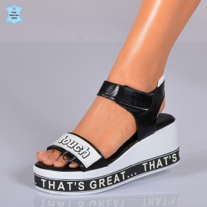 Sandale Dama Piele Naturala Hermyna 2 Negre- Need 4 Shoes
