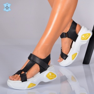 Sandale Piele Naturala Lynna Negre- Need 4 Shoes